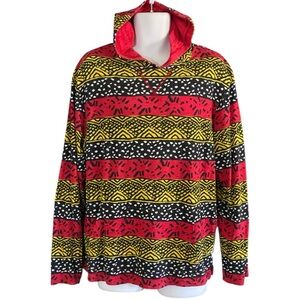 Urban Outfitters Mens Long Sleeve Hooded T-shirt L Retro Surf Skate Casual